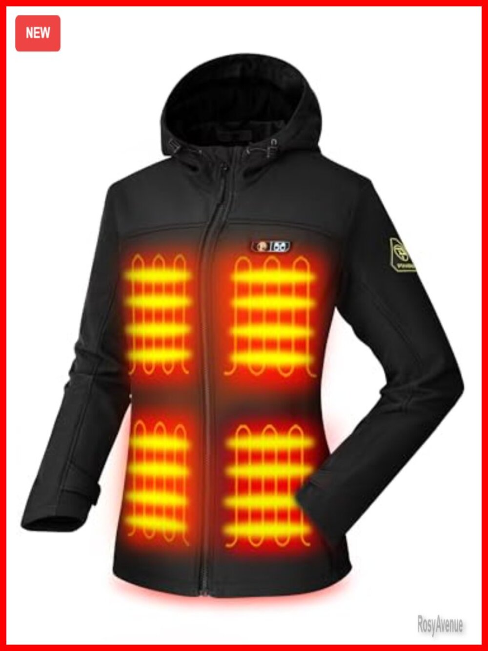Women's Heated Jacket 5 Heat Zones Battery Pack Included Hand Warmer Pocket